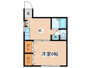 MSハイツ【1階】の間取り