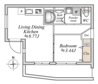 LIVEFLAT巣鴨【4階】の間取り