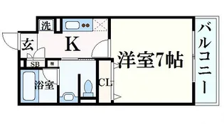 フレールコート東別院【6階】の間取り