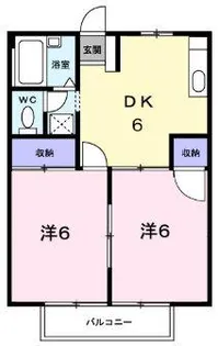 シティハイツ高橋【2階】の間取り