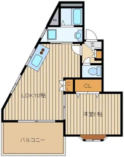 リベラル【3階】の間取り