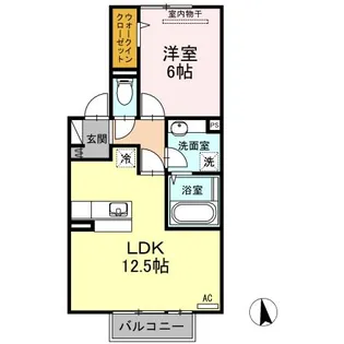 プレミアム参番館【2階】の間取り