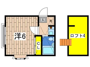 アメニティ-東戸塚【1階】の間取り
