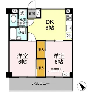 グレースヒル【4階】の間取り