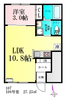 CloudNine台原【1階】の間取り