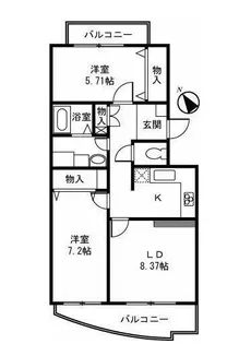 クレール祖師谷【3階】の間取り