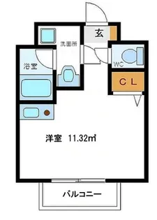 フラシア亀戸【4階】の間取り