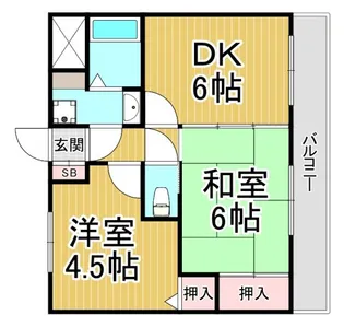 サンパティーク【3階】の間取り