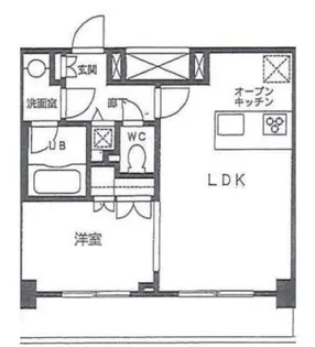 カスタリア門前仲町II【10階】の間取り