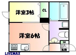 メリディアン国見壱番館【1階】の間取り