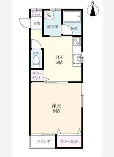 メゾンドコスモス【1階】の間取り