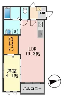 プレミアムコートアネックス【2階】の間取り