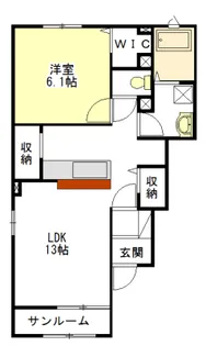 サニー・カーサI・II【1階】の間取り
