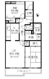 コーポレート小金井梶野通り6号棟【1階】の間取り