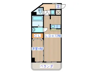 フェリシダ東仙台【2階】の間取り