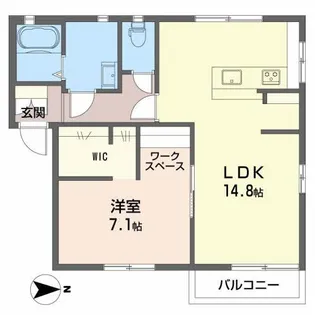 エバーグリーン A【2階】の間取り