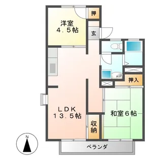 サニーハイツ88【2階】の間取り