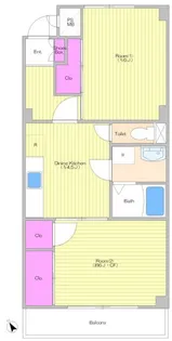 グランドール南台【2階】の間取り