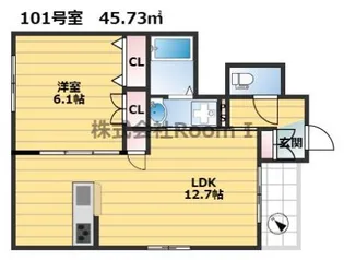 メゾンSINSEI【1階】の間取り