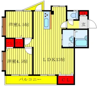 パールメゾン【2階】の間取り