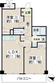グランシャリオ【2階】の間取り