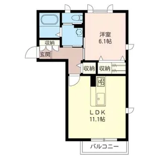 レションデュペーレV【1階】の間取り