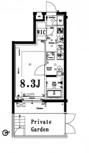 アクサス中野中央【1階】の間取り