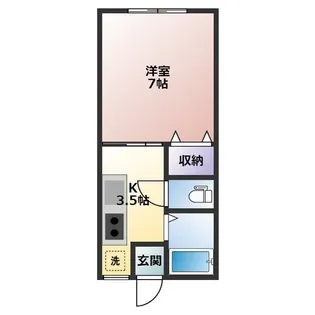 ハピネス川口【1階】の間取り