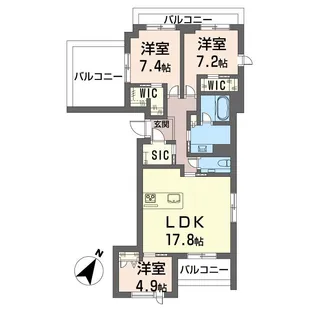 ケーズコート下目黒【4階】の間取り