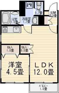 プティーボワービル【3階】の間取り