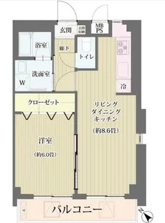 エスペランサ目黒【3階】の間取り
