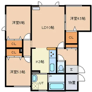 マリンドルフII【1階】の間取り