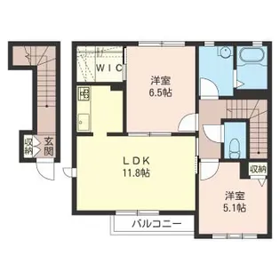 ヴィラ3【2階】の間取り