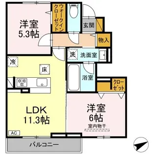 せざんぬ【1階】の間取り