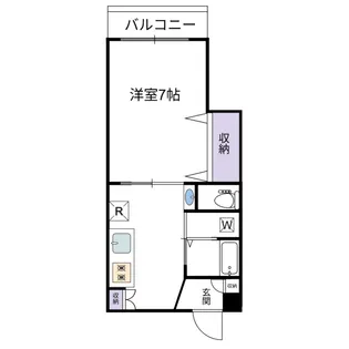 フラッツ北島【2階】の間取り