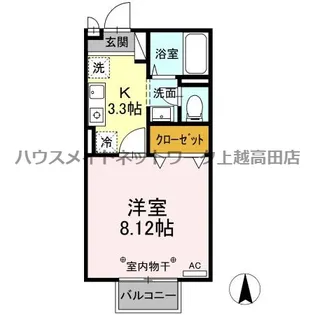 J sパレスII(ジェイズパレスII)【2階】の間取り