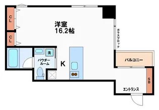 ルクレ堺筋本町レジデンス【5階】の間取り