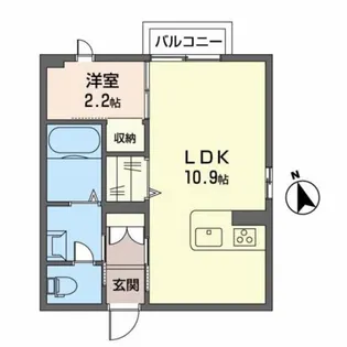 ラ・グリナージュ【2階】の間取り