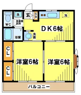 ビレッジキャッスル【1階】の間取り
