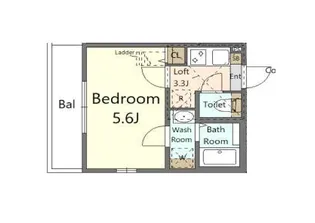 SOREVE大島(ソレーヴ大島)【3階】の間取り