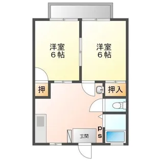 サンビレッジA【1階】の間取り