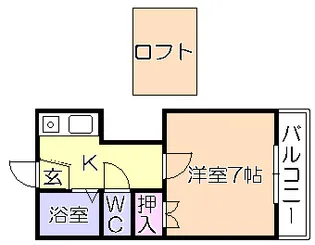 プライマリー野中町【1階】の間取り