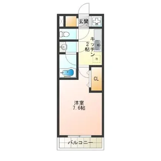 ラフィーネ聖天坂III番館【2階】の間取り