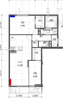 SATERA HOUSEII【3階】の間取り