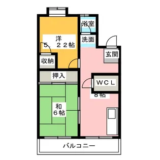フジエコーポ【2階】の間取り