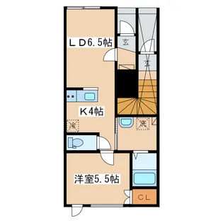 アウル【1階】の間取り