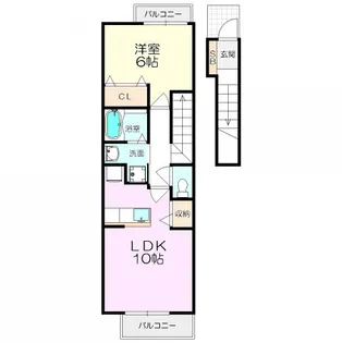 クラールハウス Nobu【2階】の間取り