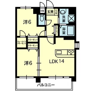 クレアはません通り【7階】の間取り
