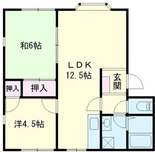 グリーン・シャトレA【1階】の間取り