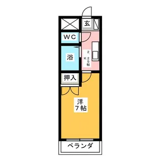 アーバンサカエ【1階】の間取り